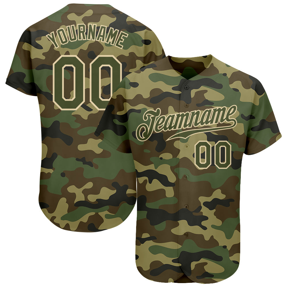 Custom Team Black Basketball Olive Rib-Knit Jersey Camo