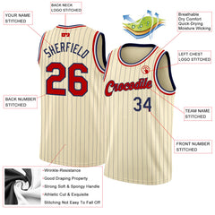 Custom Authentic Basketball Jersey Cream-Red-Black – Vients