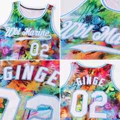 Custom Graffiti Art Basketball Jerseys