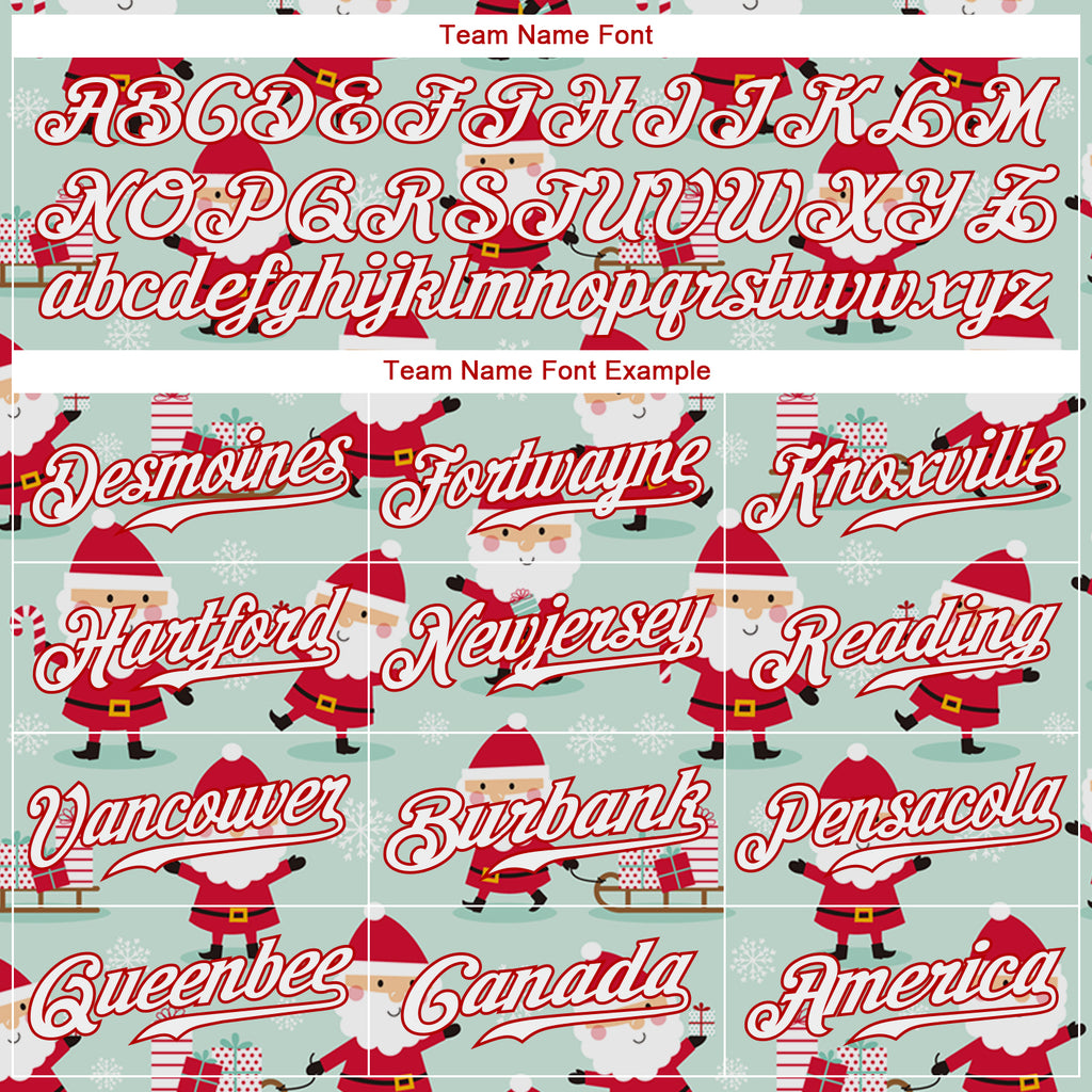 Cheap Custom Red Gold-White Christmas 3D Authentic Baseball Jersey Free  Shipping – CustomJerseysPro