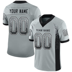 FIITG Custom Football Jersey Orange Black-White Mesh Drift Fashion