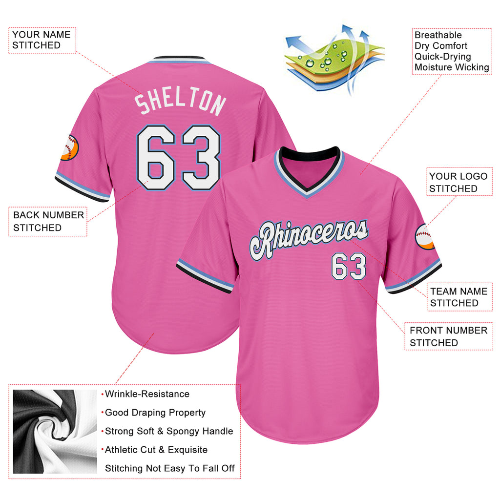 Selfmade Baseball Jersey 8T / Pink