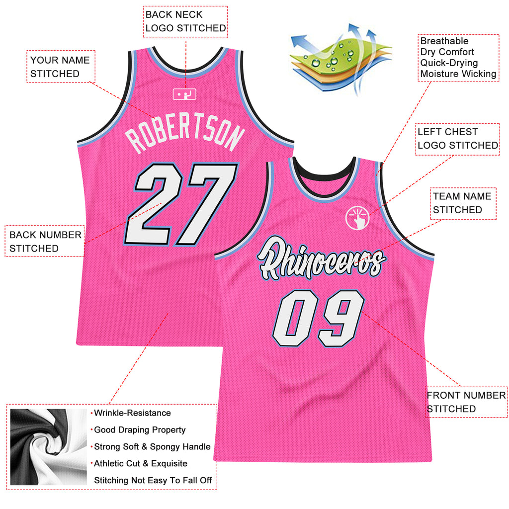 Custom Deep Pink Basketball Jersey