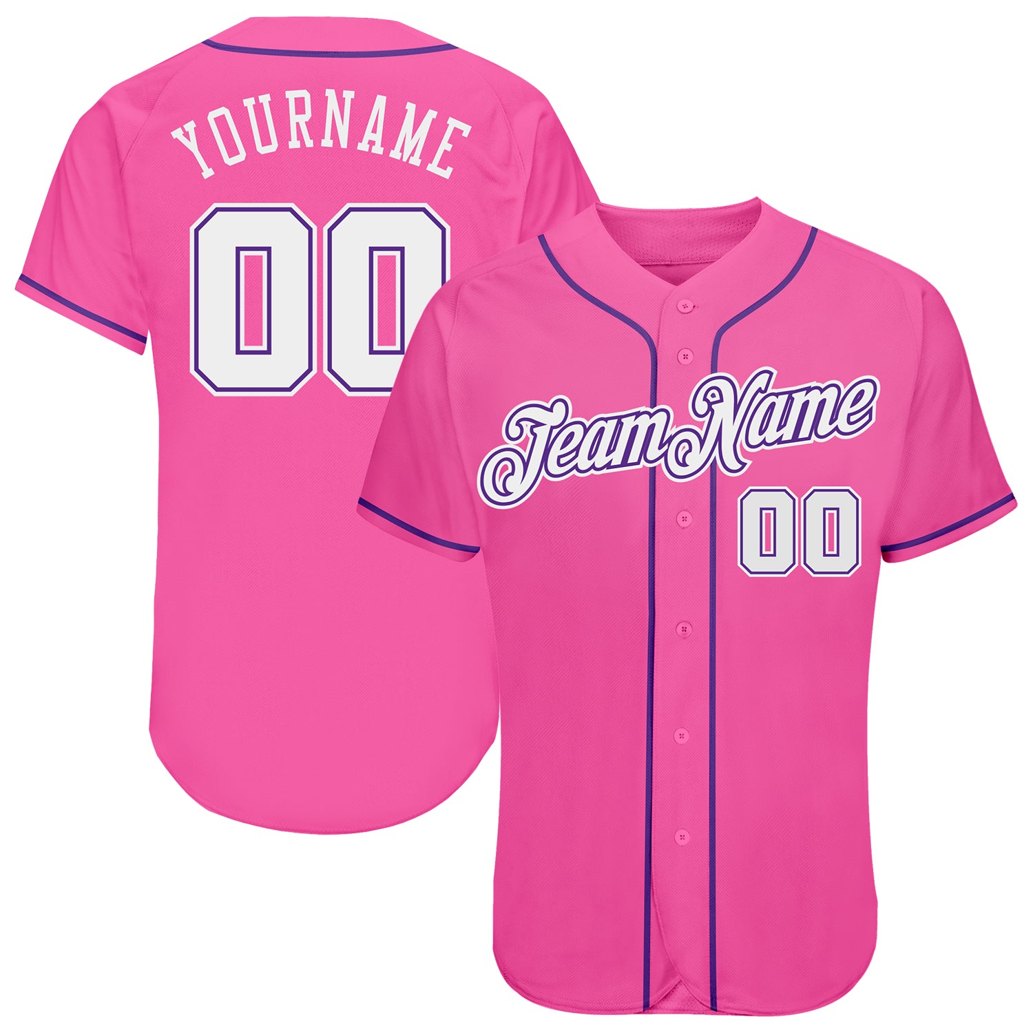 Custom Pink Baseball Jerseys  Pink Baseball Uniforms For Women's – Fiitg