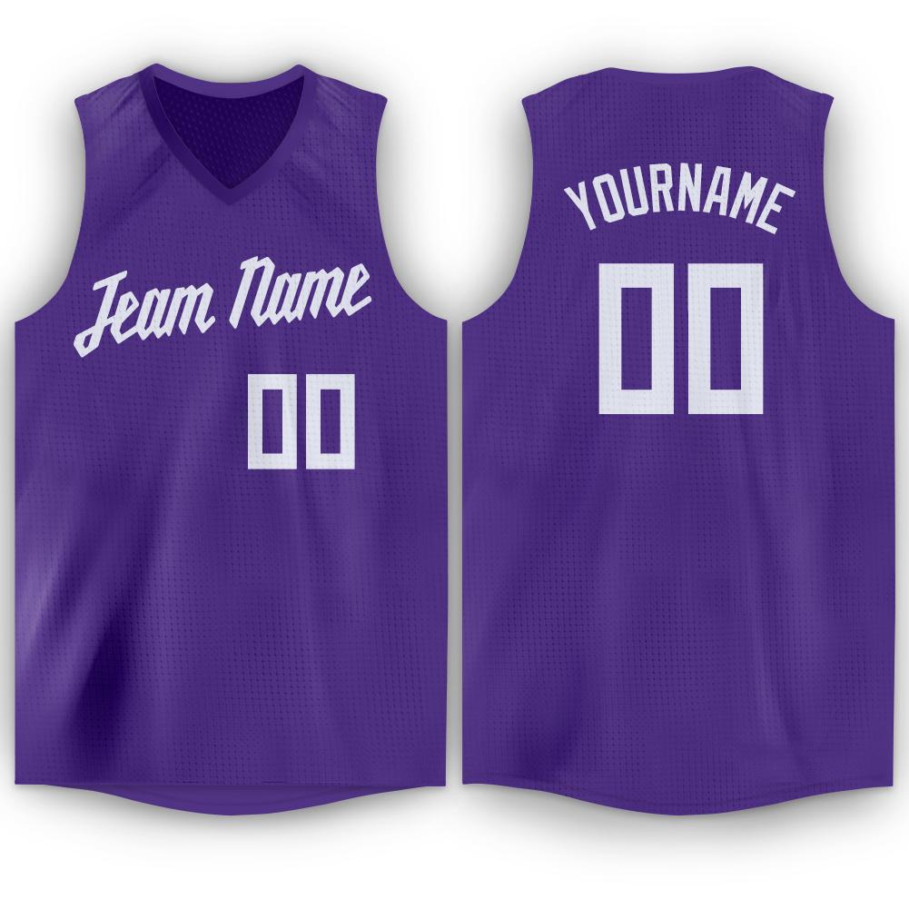 Custom Purple White-Light Blue Authentic Fade Fashion Basketball Jersey  Free Shipping – Fiitg