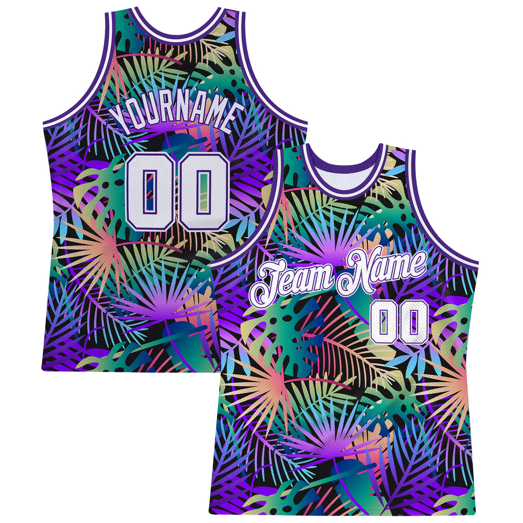 FIITG Custom Basketball Jersey Teal White-Red Authentic Fade Fashion