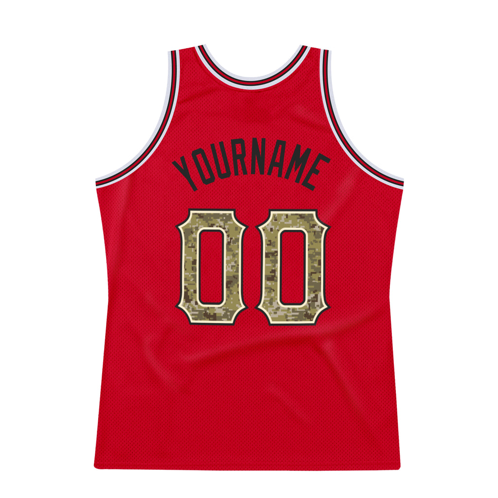 FIITG Custom Basketball Jersey Royal Red-White Round Neck Rib-Knit