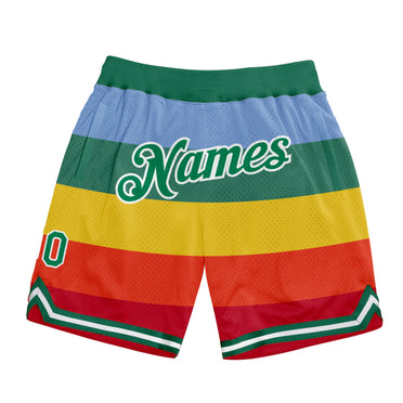 Rainbow basketball shorts online