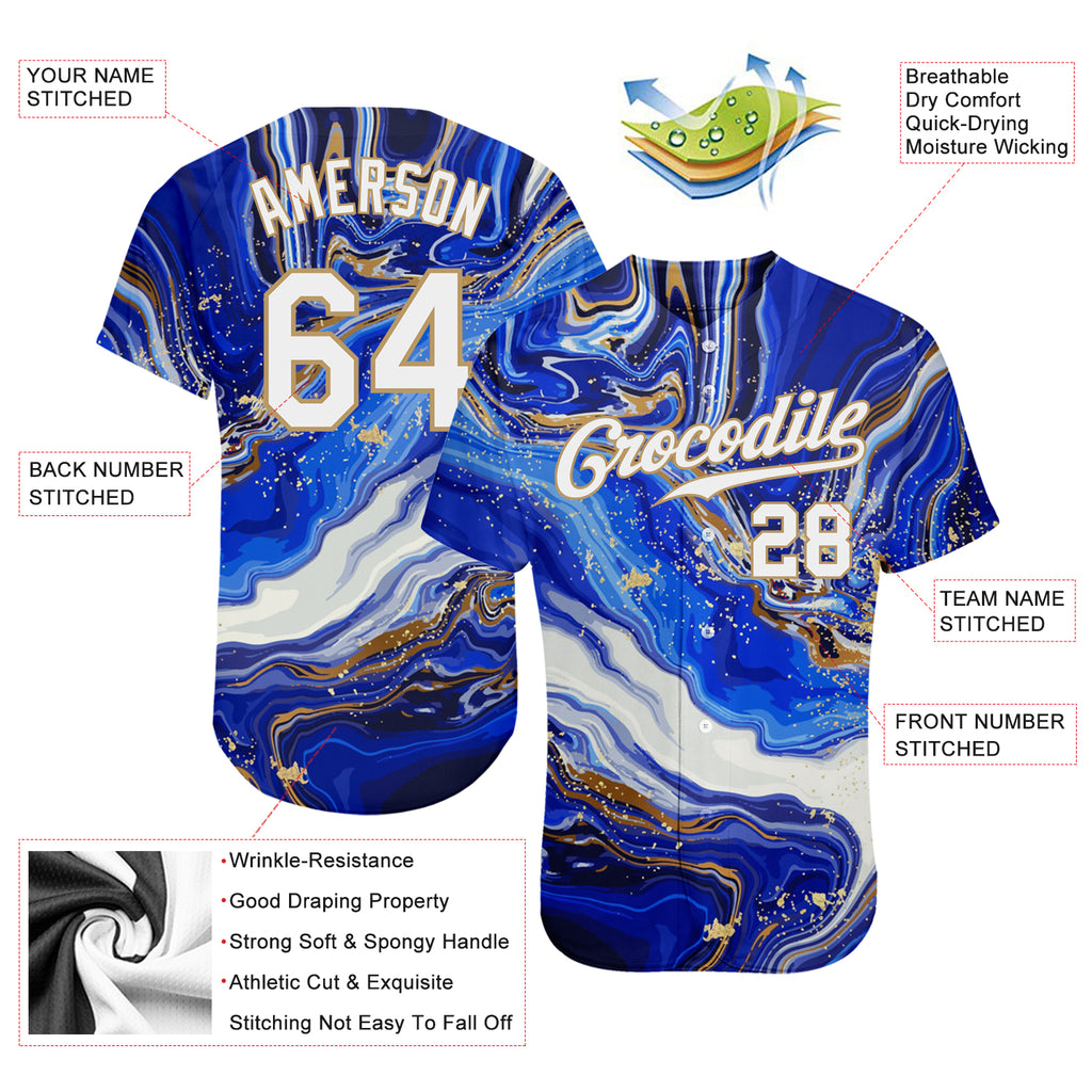 Cheap Custom 3D Pattern Design Sport Authentic Baseball Jersey