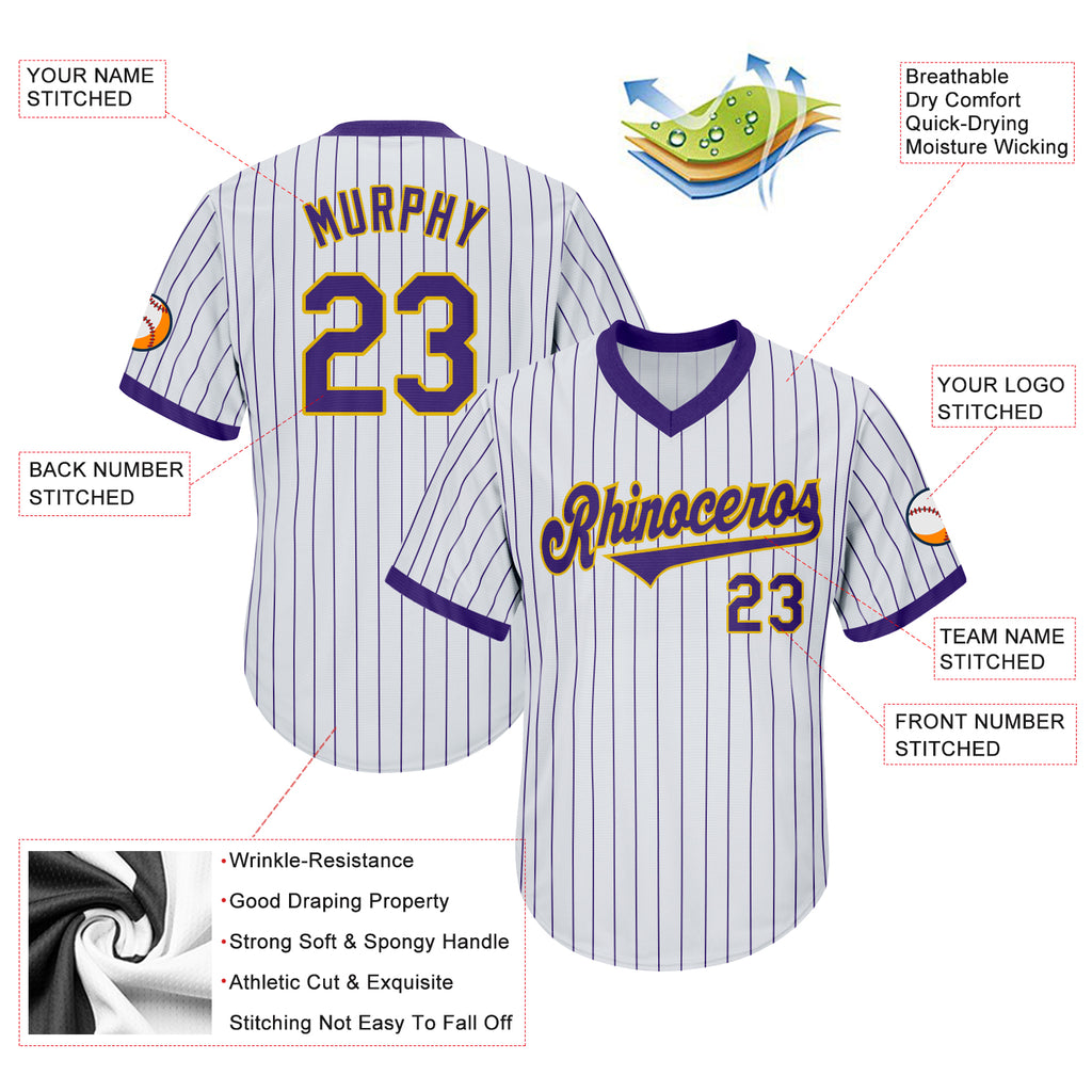 Cheap Custom Gold Purple-White Authentic Drift Fashion Baseball Jersey Free  Shipping – CustomJerseysPro