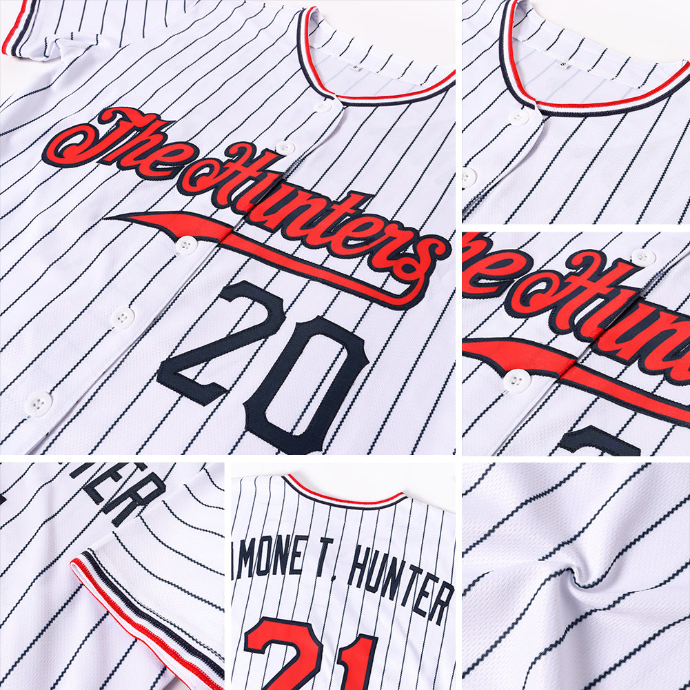 custom hot hot shirt NY Yankees Navy Stripe Baseball Jersey 3D