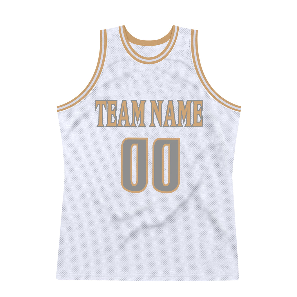FIITG Custom Basketball Jersey Gold White Pinstripe Maroon Authentic Men's Size:L