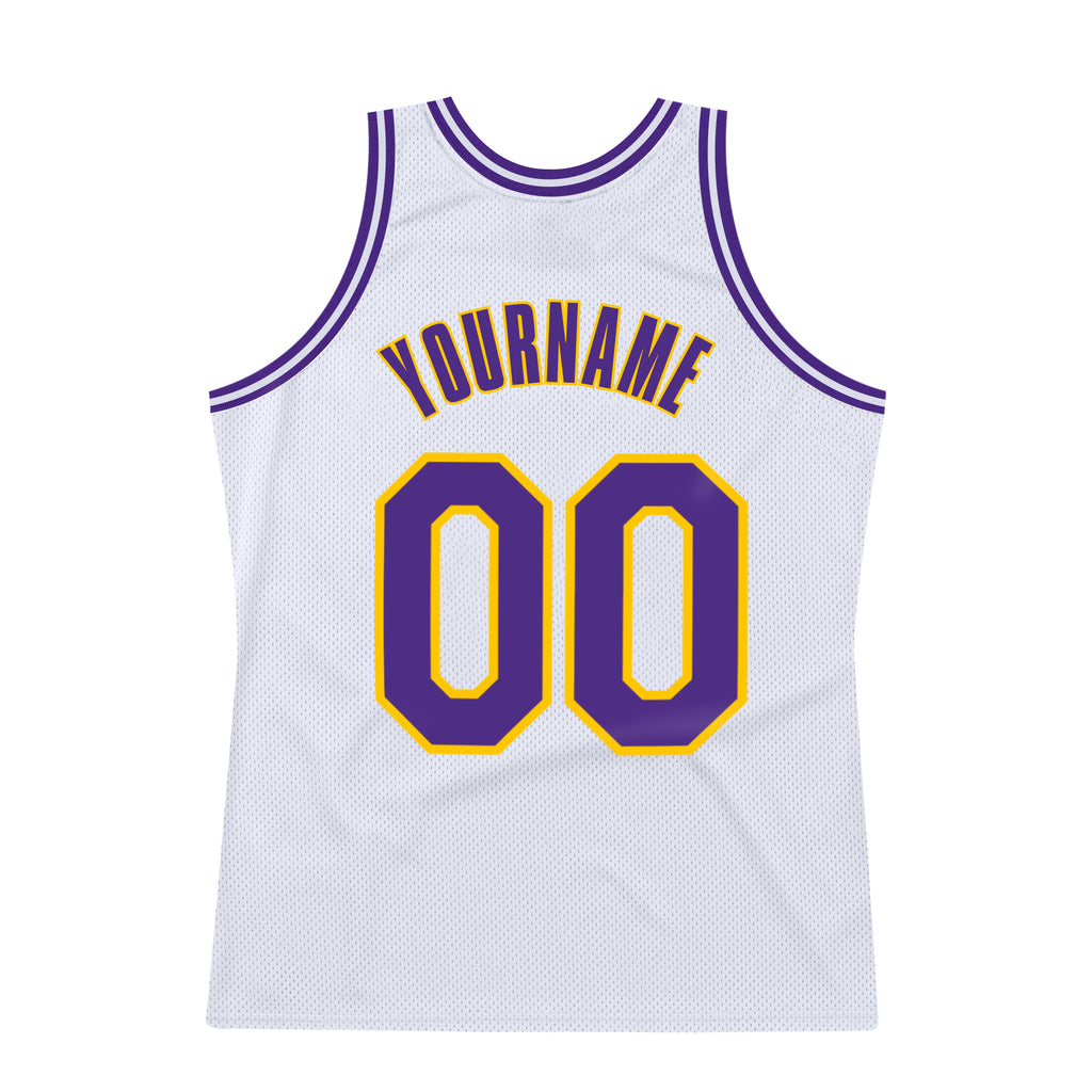 FIITG Custom Basketball Jersey Black White-Purple Authentic Fade Fashion